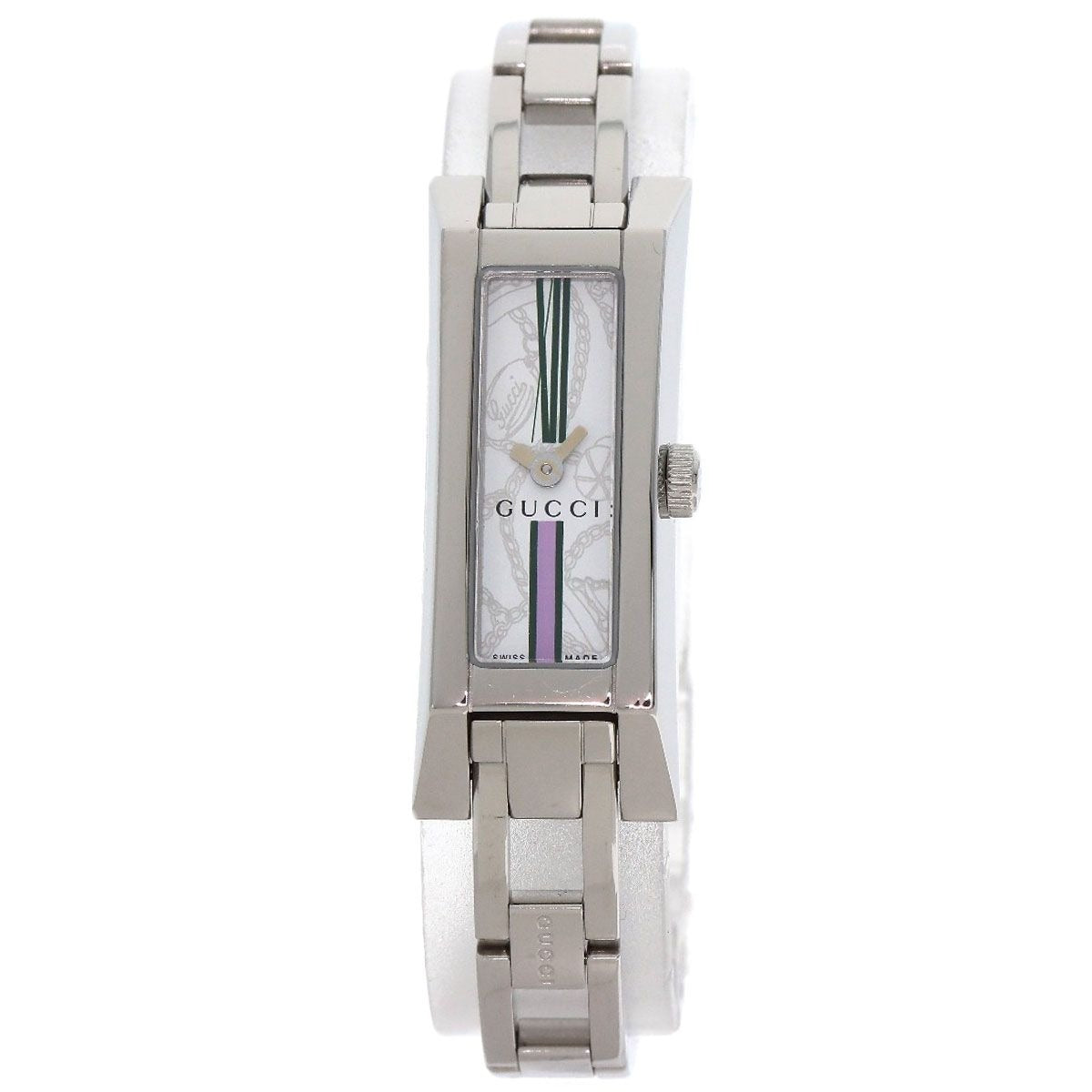 Gucci 110 Square Face Watch SS