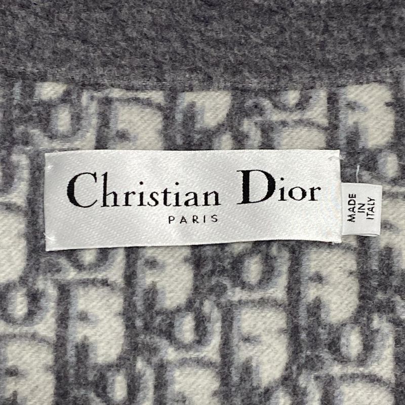 Dior/christian Dior Coat Size USA 2 Ladies - 110m32a1375 Grey Long Sleeves/winte