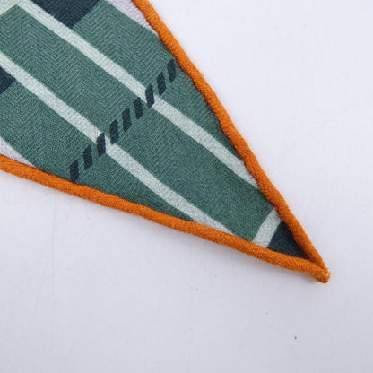 Hermes Cheval Punk Losange Stole Gray Green — view 2