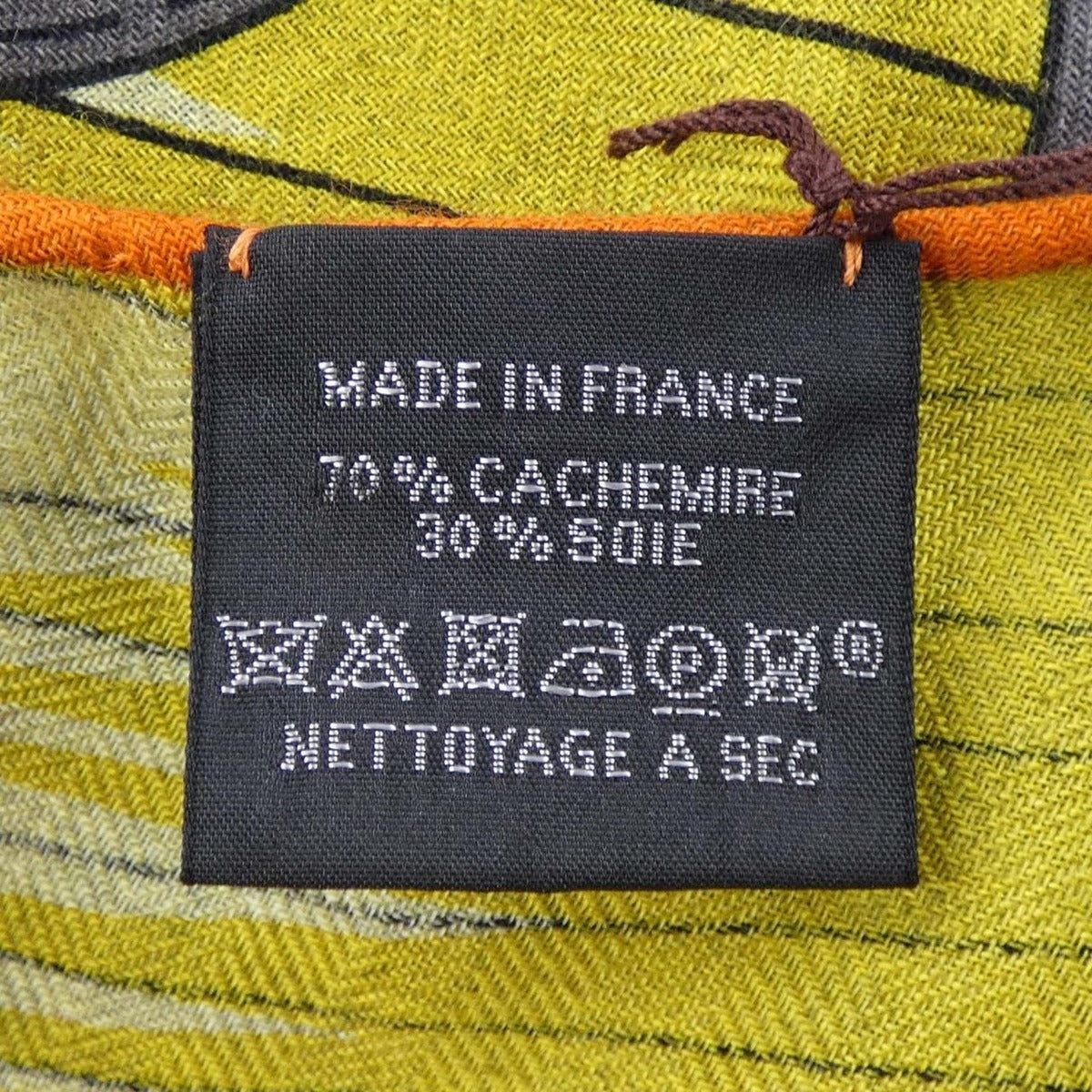Hermes Cheval Punk Losange Stole Gray Green — view 3