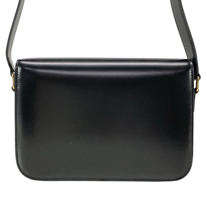 Celine Triomphe Medium Shoulder Bag 187363bf438no Black
