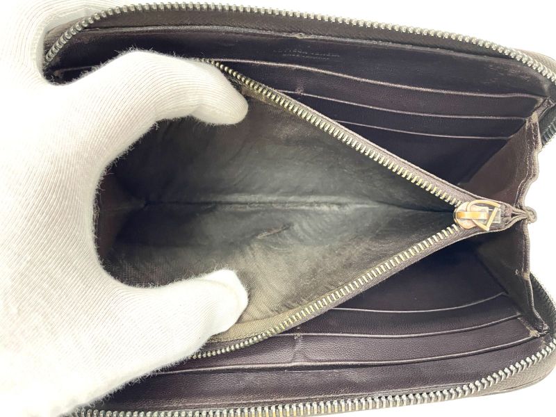 Bottega Veneta Intrecciato Leather Round Zipper Long Wallet Long Wallet