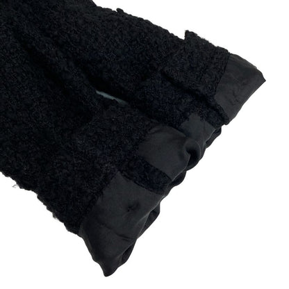 Chanel Coat Size 36 S Womens P46625 Black Tweed / Seventh Sleeve / Autumn /