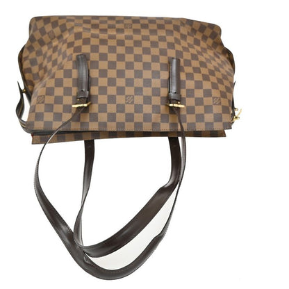Louis Vuitton Shoulder Tote Bag Chelsea Damier Ebène N51119 16kb048