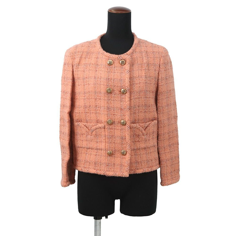 Chanel Jacket Tweed CC Logo 40