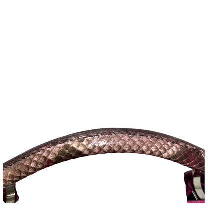 Louis Vuitton ⑤ Tr0116 Python Handle Capucines BB 2WAY Handbag Ladies Pink