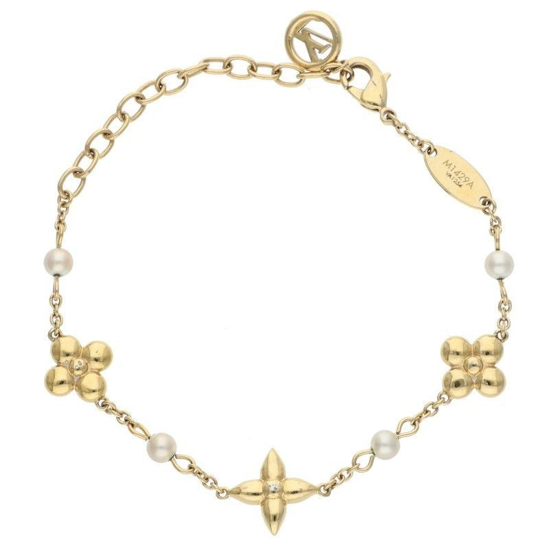 Louis Vuitton M1429 a Louisa Faux Pearl Decoration Bracelet
