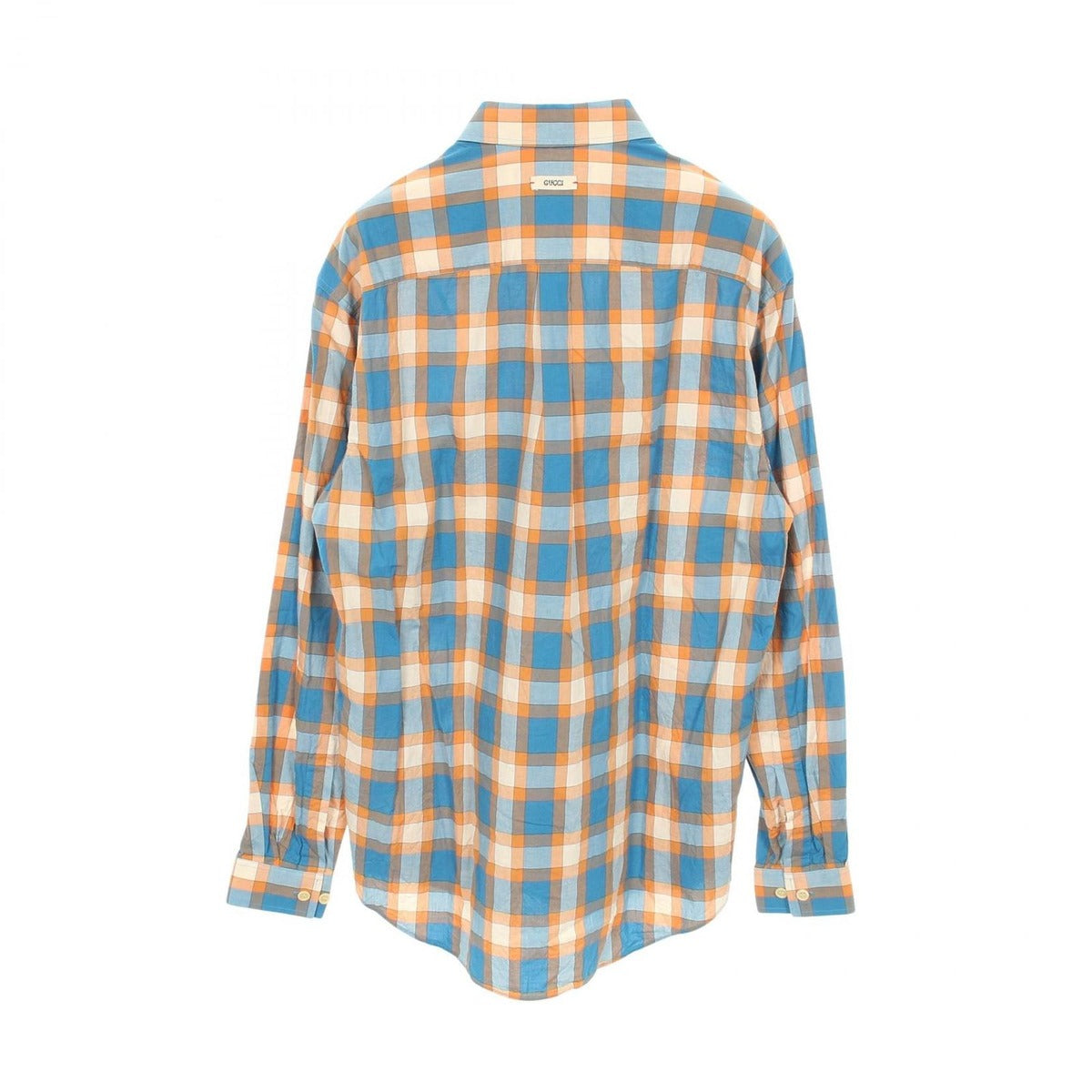 Gucci Freyja Hartas Animal Embroidery Check Shirt Cotton — view 2