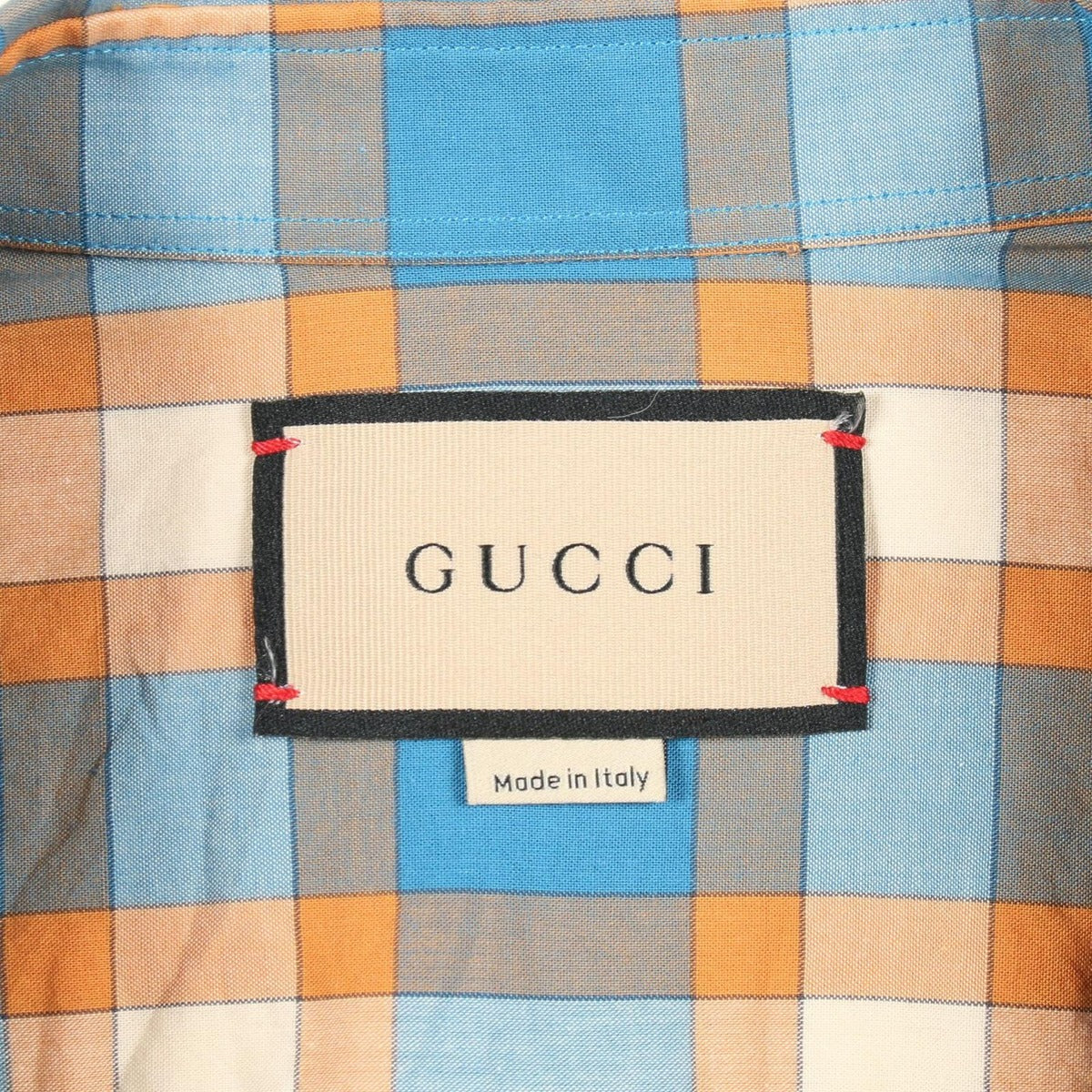Gucci Freyja Hartas Animal Embroidery Check Shirt Cotton — view 3