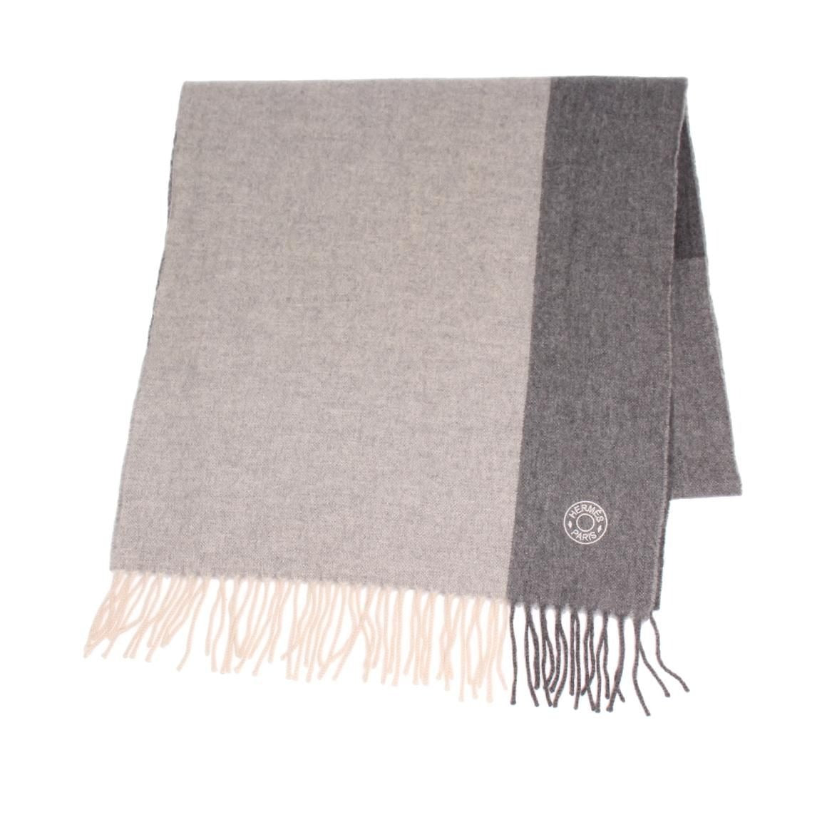 Hermes Scarf Cashmere Gray And Others — view 2