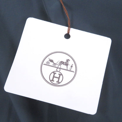 Hermes Logo Zip Packable Up Nylon Vest Gilet Green 46 — view 12