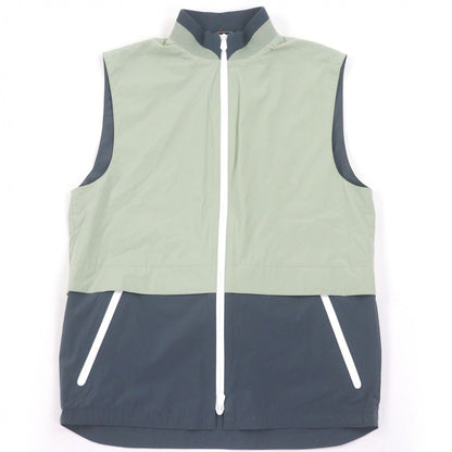 Hermes Logo Zip Packable Up Nylon Vest Gilet Green 46