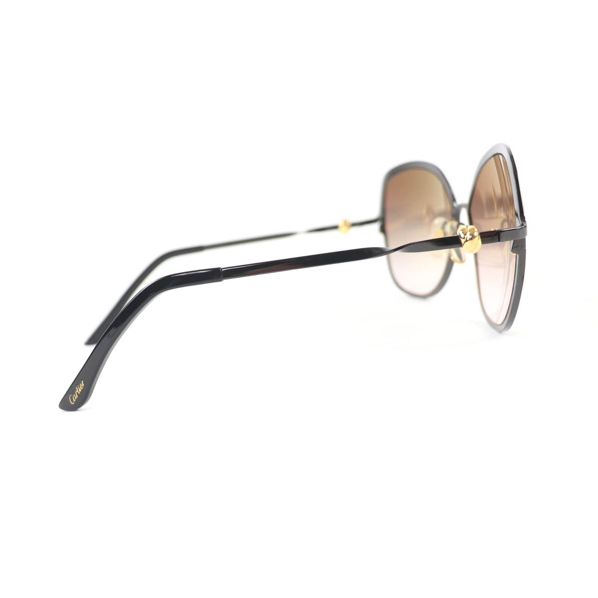 Cartier Trinity Twist Sunglasses Eyewear Black Gold 140 — view 5