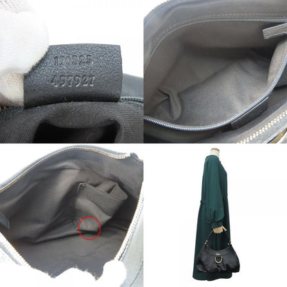 Gucci Handbag 190525 Abbey Leather Black Gold Hardware Shoulder One Shoulder