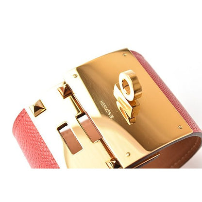 Hermes Bangle Bracelet Extreme Vaux Epson Rouge — view 6