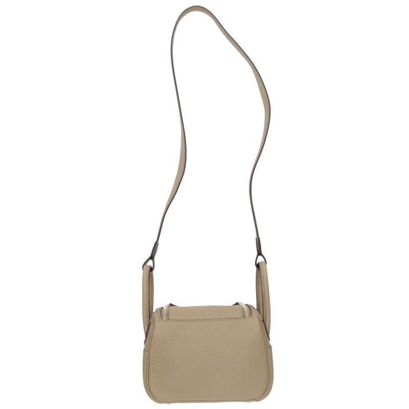 Hermes Lindy Mini W Engraved Svhardware Taurillon Clemence Leather Shoulder Bag