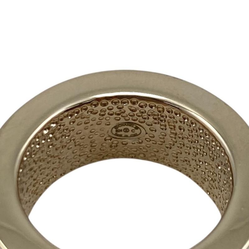 Chanel Ring Coco Mark Abc394 B24c No 13 Gold White Chanel