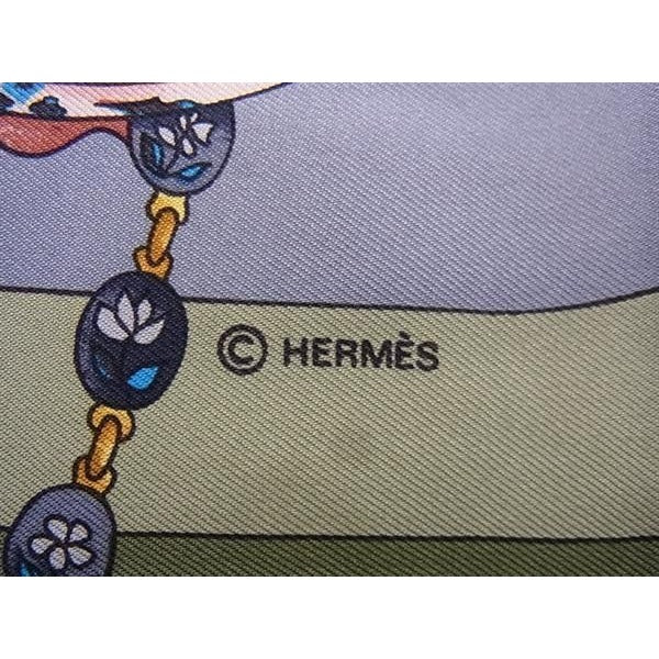 Hermes Scarf Carre 90 Parmi les Fleurs Je Compte Heures Time Among Flowers — view 4