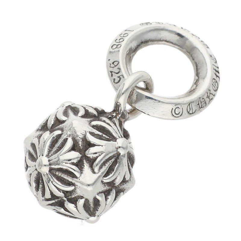 Chrome Hearts Pyramid Plus Ball Silver Necklace Top
