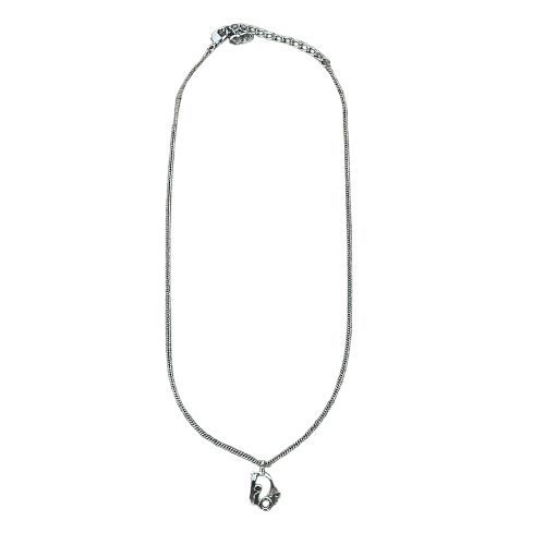 Christian DIOR Necklace Trotter Logo Silver