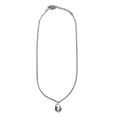 Christian DIOR Necklace Trotter Logo Silver