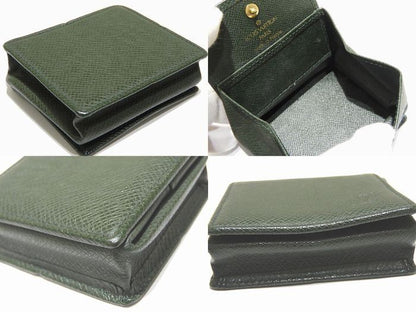 Louis Vuitton Coin Case Taiga Epi Cair Greenish M30384 Portmonnaie Boite Coin