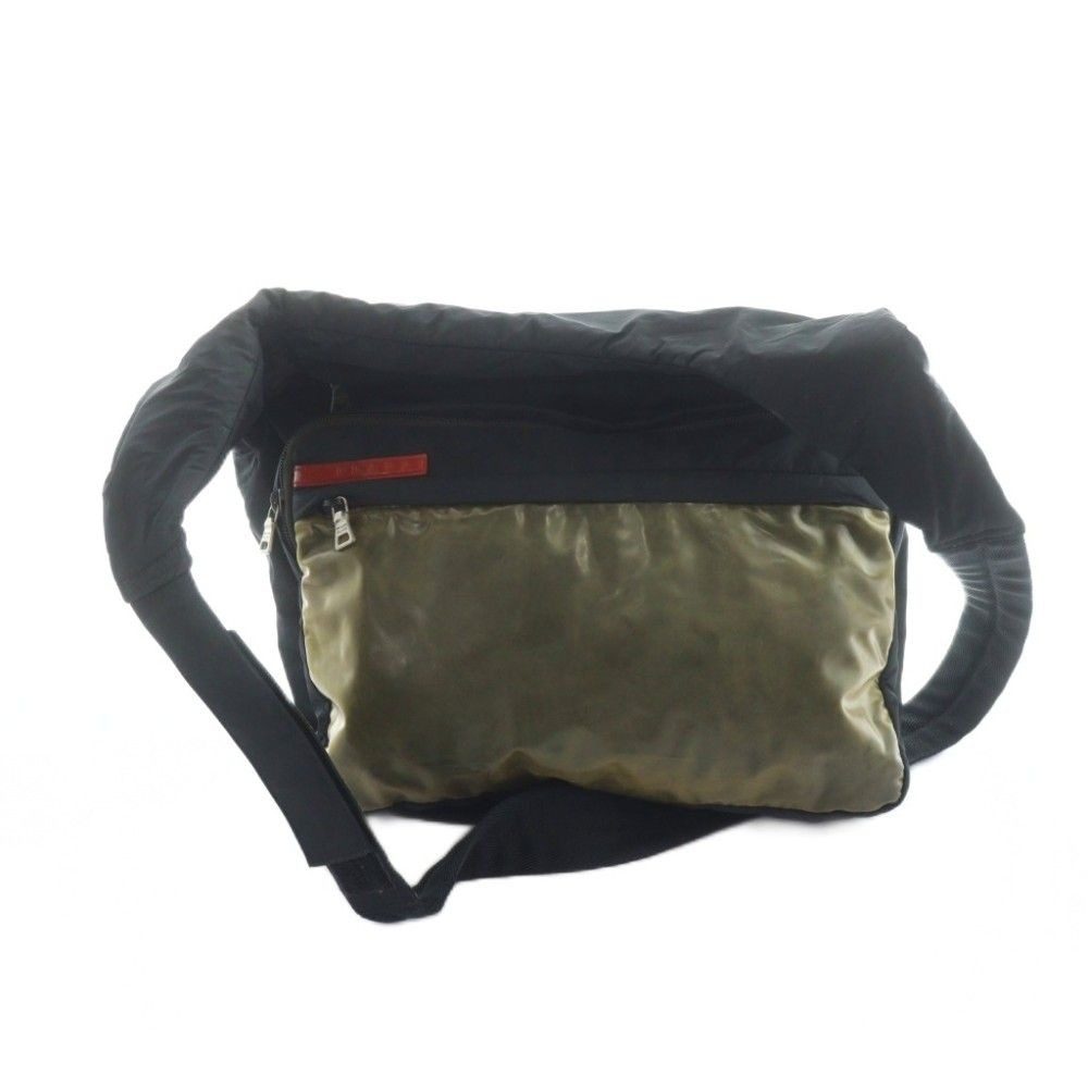 Prada Sport Vintage Archive Shoulder Bag Crossbody Nylon Black