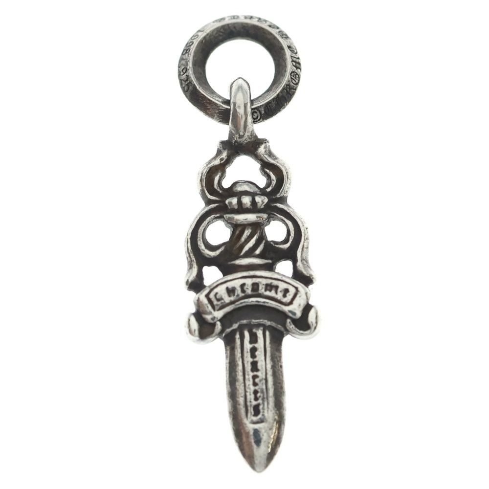 Chrome Hearts 5 Dagger 5 Daga Charm Pendant Top Silver