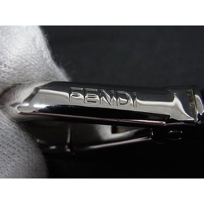 Fendi Key Holder Key Sling Bag Charm Silver — view 3