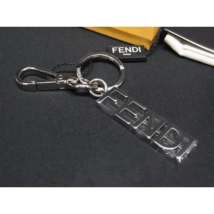 Fendi Key Holder Key Sling Bag Charm Silver