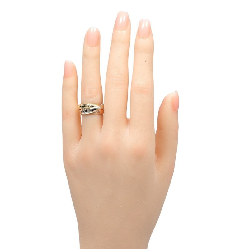 Cartier Trinity 3.5mm (0.14in) Band 18K Gold (YG X PG X WG) X 15P Diamonds #7
