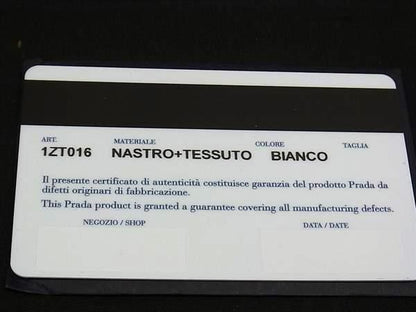 Prada 1zt016 Tessuto Nylon Cell Phone Shoulder Phone Holder Multi-case White