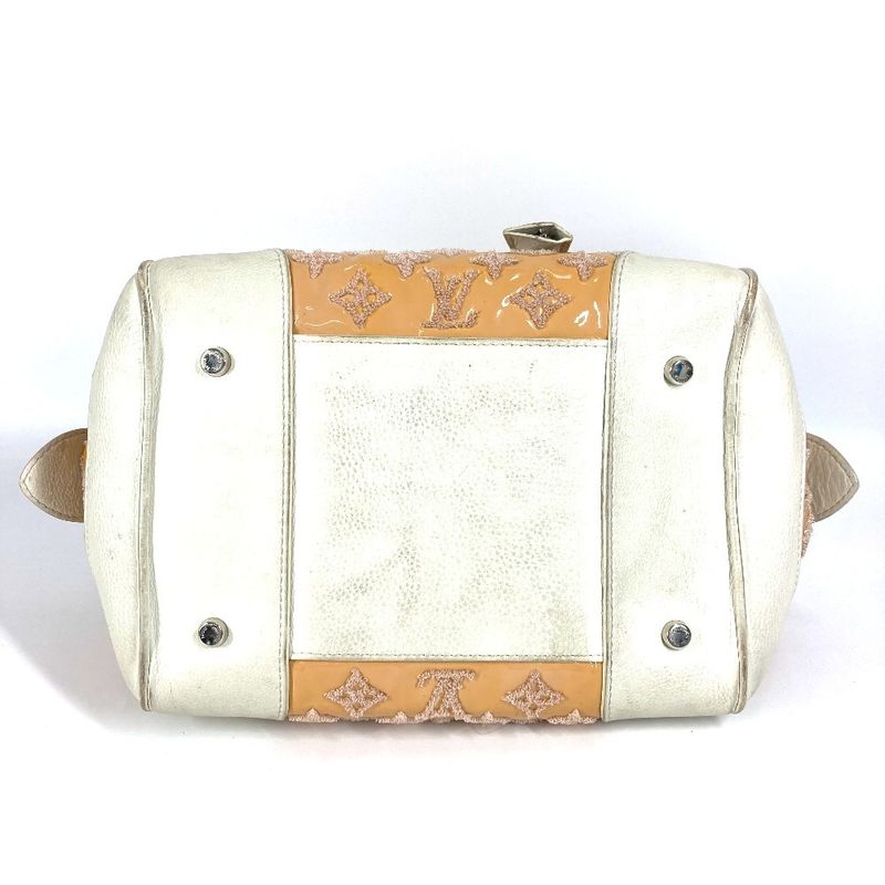 Louis Vuitton Shoulder Bag Speedy Round M40704 Enamel/leather Rose Pink