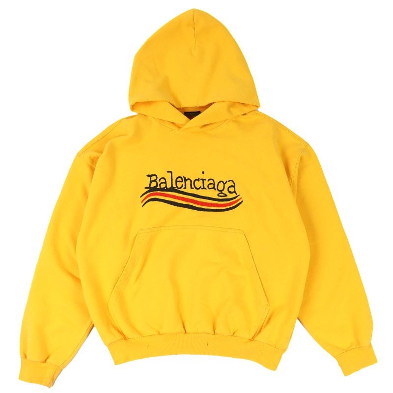 Balenciaga 23 SS 100% Cotton Campaign Logo Distressed Hoodie