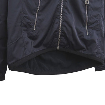 Hermes Warm Up Fleece Jacket 800165e Nylon Jacket Navy 0935 Hermes