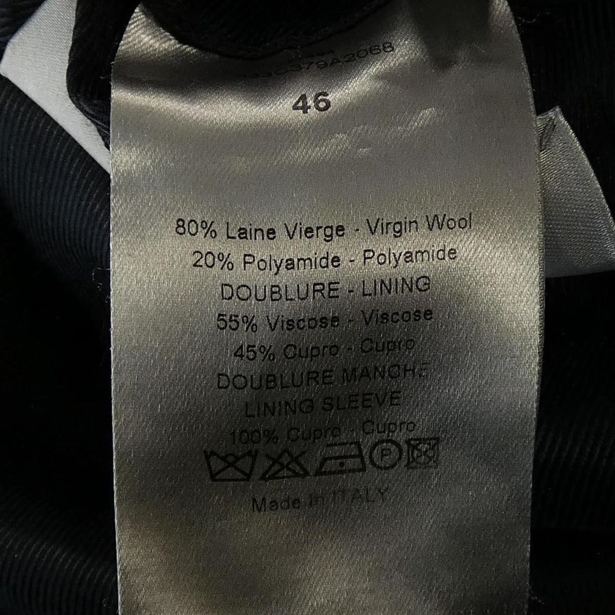 Dior Homme Coat Navy 46 — view 3