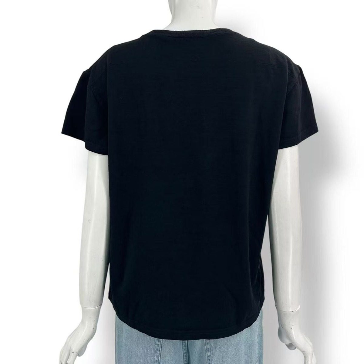 Dior Homme Short Sleeve T-Shirt Bee Embroidery Crew Neck Black Bee Wool — view 2