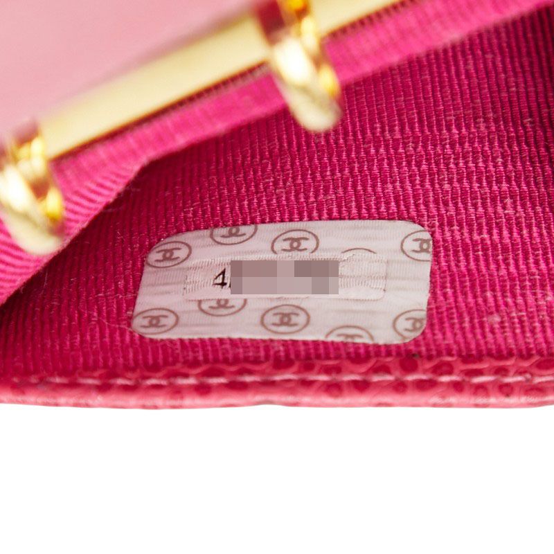 Chanel Coco Mark Notebook Cabas - 5 Hole Pink Caviar Skin Ladies Chanel