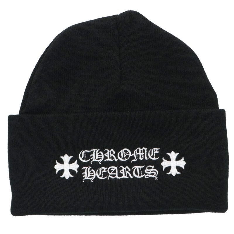 Chrome Hearts Acrylic Watch Cap Logo Embroidered Beanie Knit
