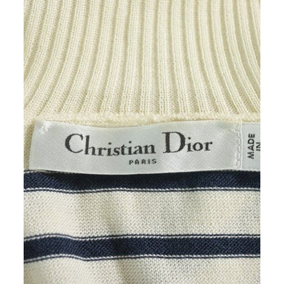 Dior Knit Sweater Silk Cotton White Navy Blue — view 3