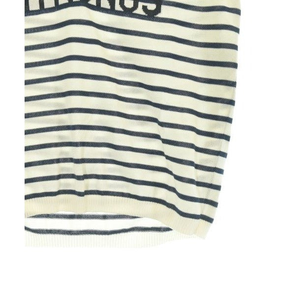 Dior Knit Sweater Silk Cotton White Navy Blue — view 8