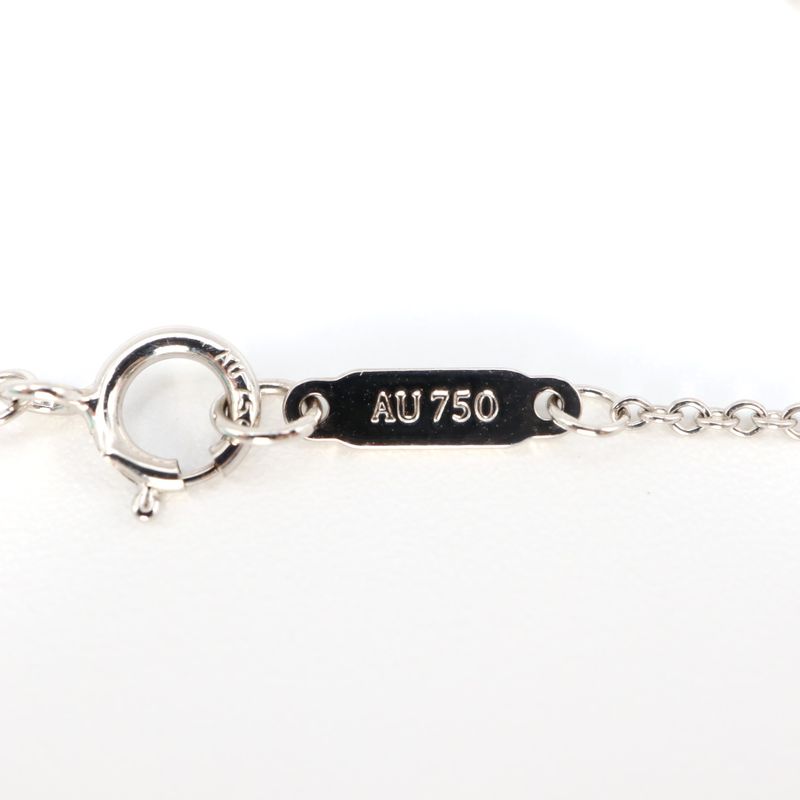 Polished Tiffany & Co Tiffany & Co Bow Bracelet White 750 Total Length: Approx