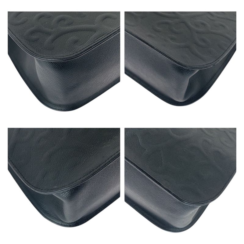 YVES Saint Laurent Yves Saint Laurent Black Gold Hardware Leather Tote Bag