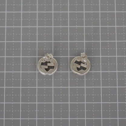 Gucci G Motif Earrings Interlocking AG 925 Silver E1119