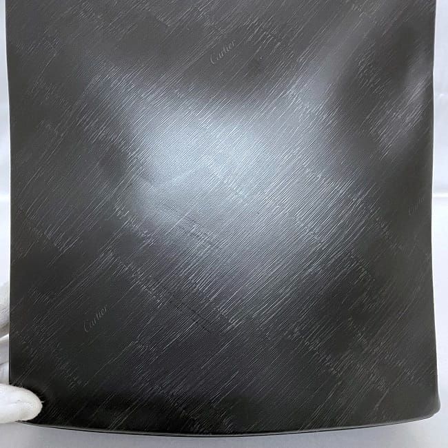 Cartier Tote Bag Black Trinity Excellent Condition Preowned Leather