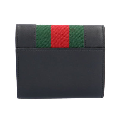 Gucci Sylvie Sherry Line Trifold Wallet Leather 476081 Ladies Gucci