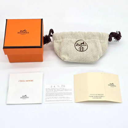 Hermes Ring Collier De Chien PM T57 Approx 16 Confetti Enamel Print Metallic