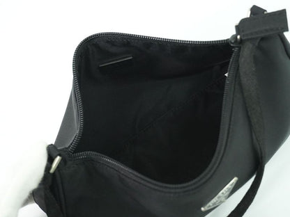 Authentic Prada Nylon Accessory Pouch Handbag Black Bag Pre-owned [follow-up