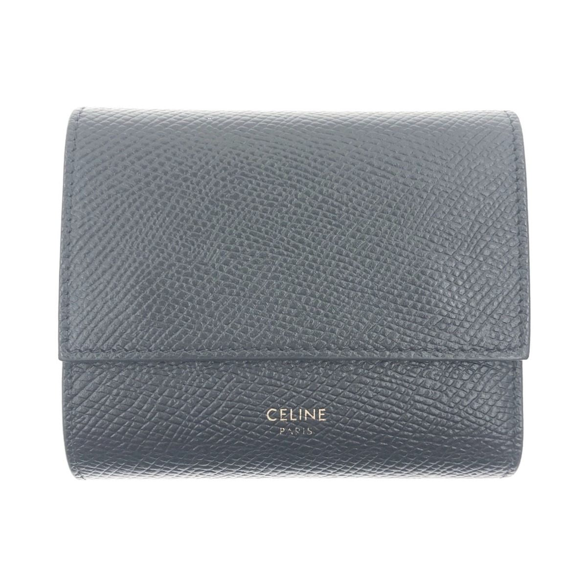 Celine Small Trifold Wallet Trifold Wallet Black