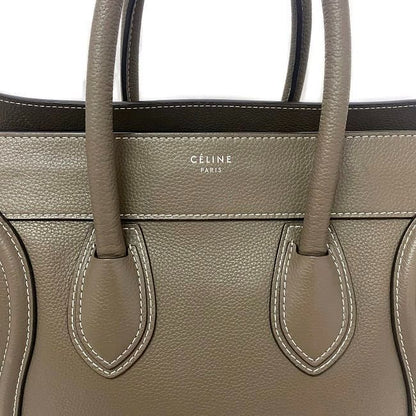 Celine Tote Bag Luggage Mini Shopper Beigegray